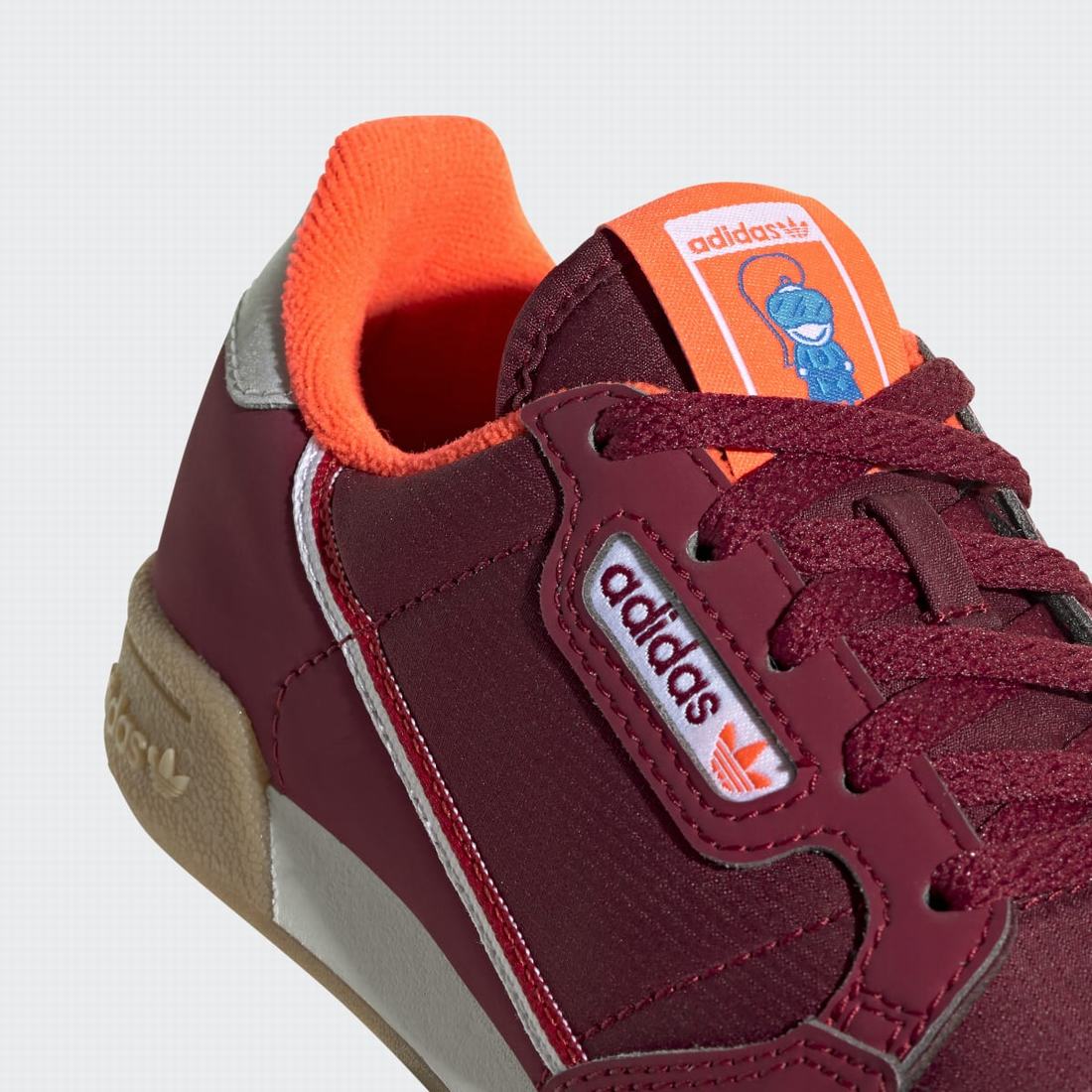 adidas continental 80 bordo